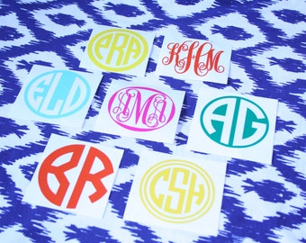 Personalized Monogram Vinyl Decal | DIY Vinyl Stickers | Tumbler Cup Monogram | Monogram Sticker | DECAL ONLY