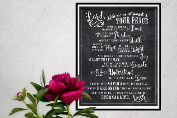 St. Francis of Assisi Quote Instrument of Your