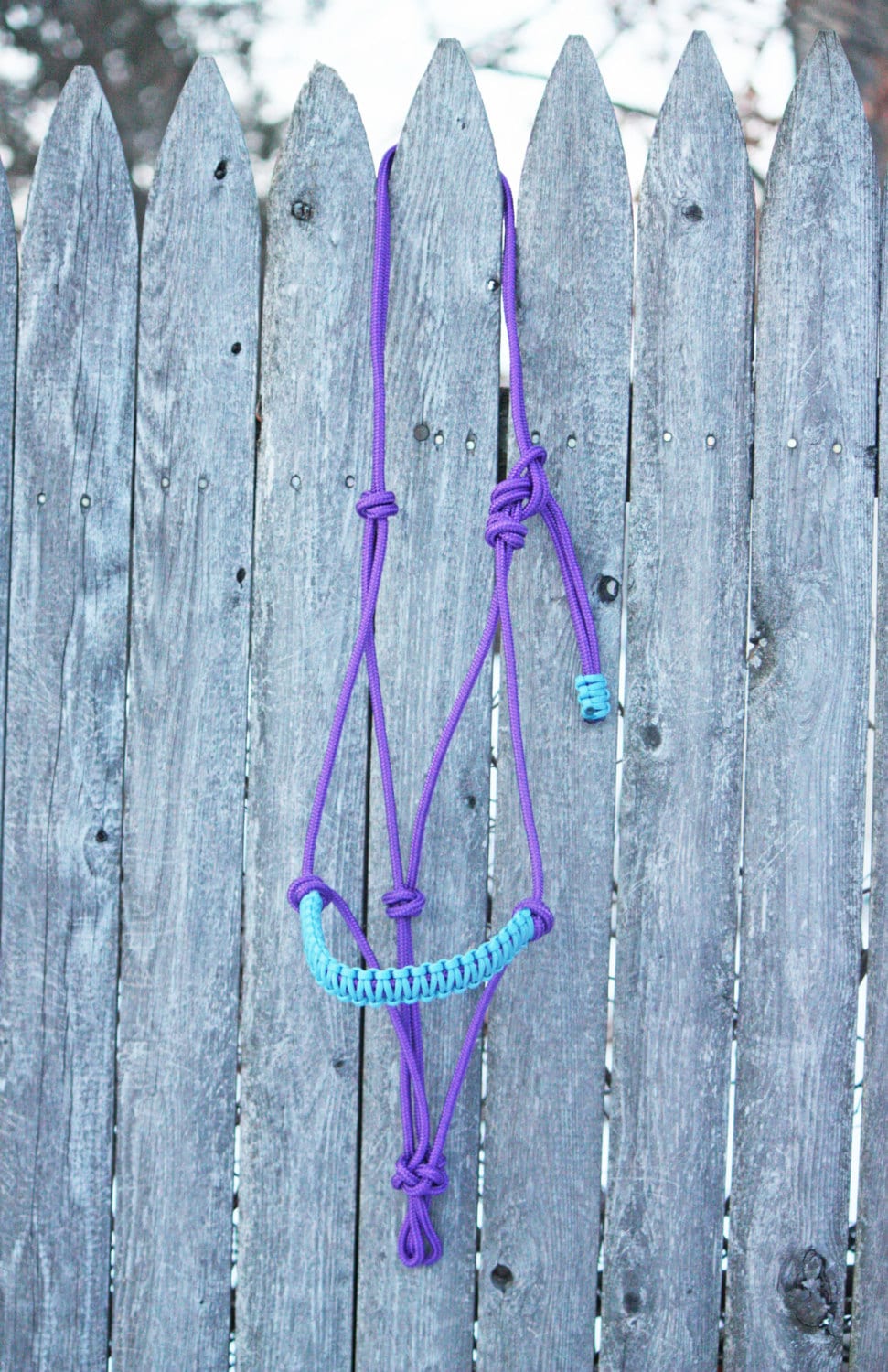 Custom Braided 2 Knot Rope Halter Custom Horse Halter