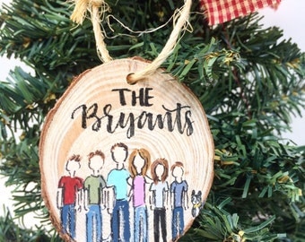 Family Ornaments, Personalized Ornament, Custom Family Ornament, Christmas Gifts, Custom Ornaments, Housewarming Gift, Family Gift, Family
