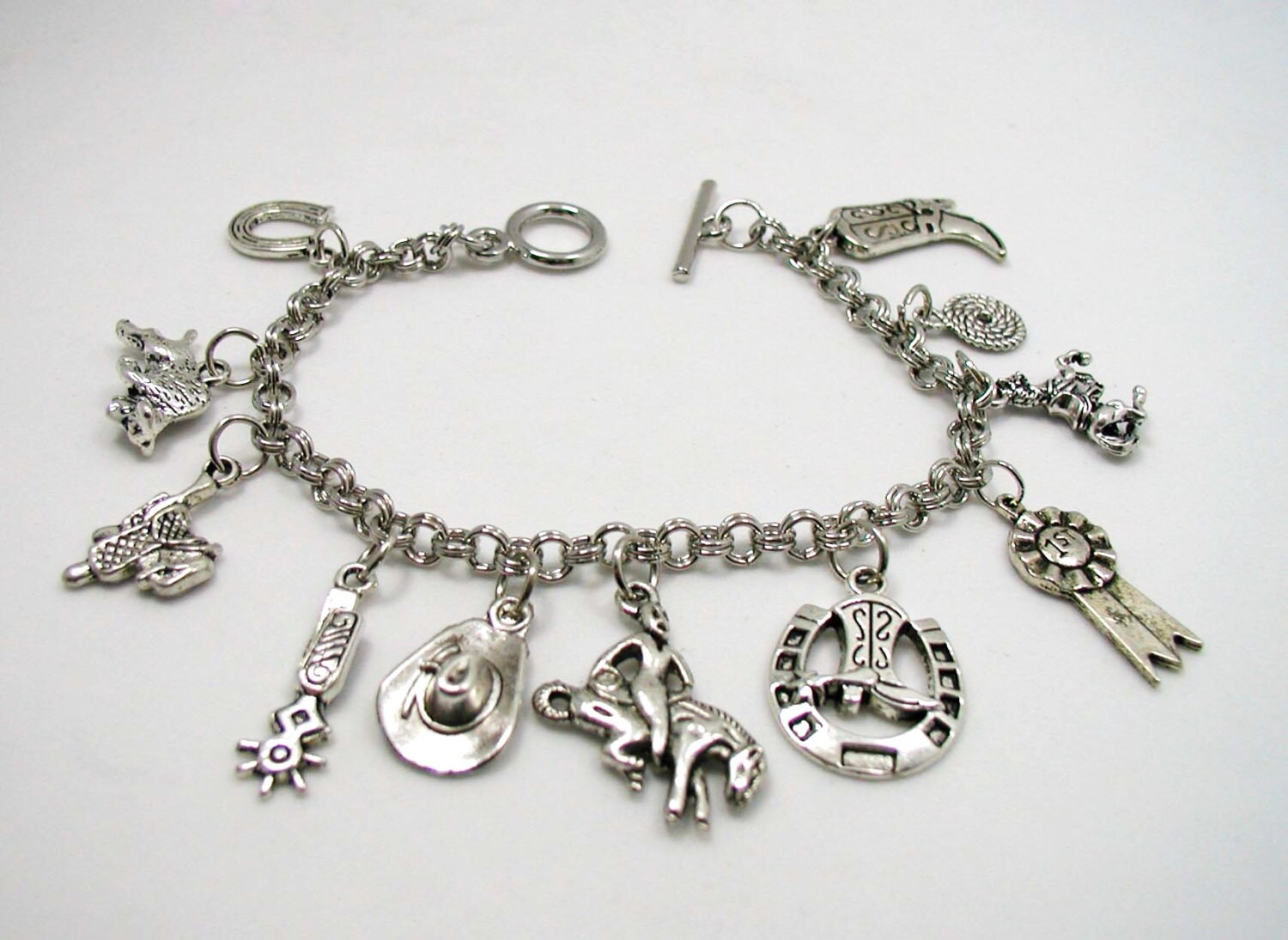 Cowboy Charm Bracelet Cowboy Bracelet Western Charm