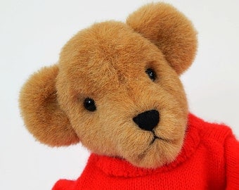 Matthew Paul - OOAK Plush Artist Teddy Bear, non-jointed stuffed faux fur teddy bear, stuffed animal, bear doll, collectible plush bear