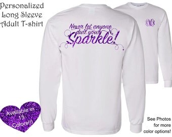 1 Long Sleeve Adult Personalized Tshirt, Monogrammed tshirt,personalized shirt,Christmas gift,Monogram gifts,custom tshirt,personalized gift