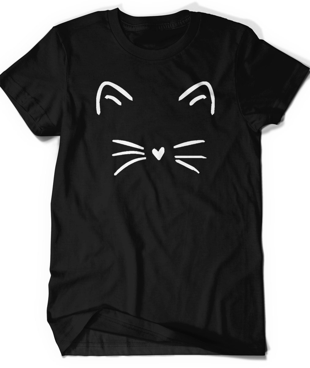 Cute Cat Shirt Kitty Kitten T Shirt Tee Mens Womens Ladies