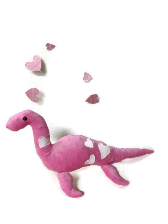 pink dinosaur plush