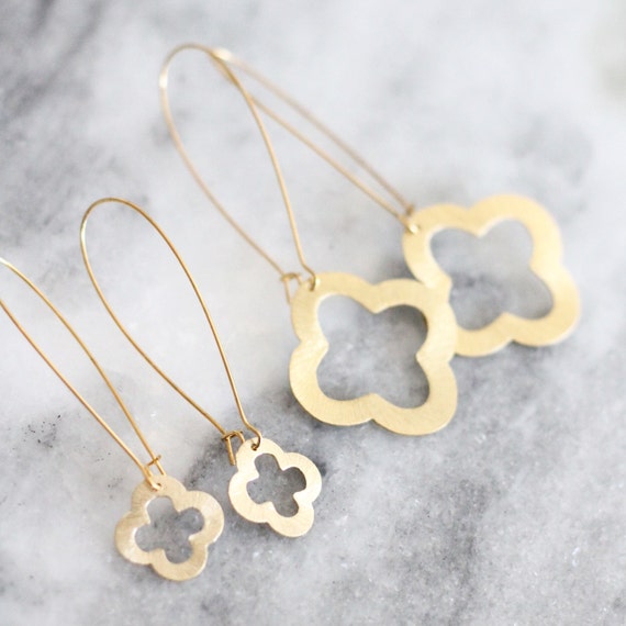 Quatrefoil Drop Earrings