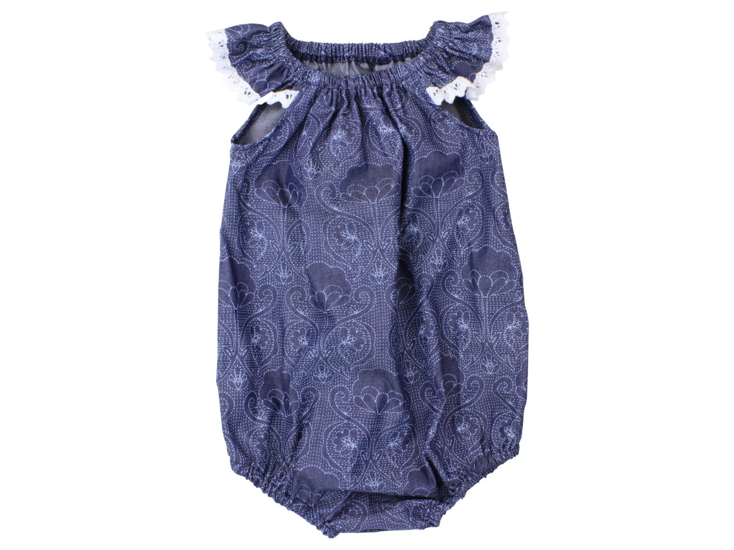 Baby Romper Toddler Romper Chambray Light Weight Denim Baby