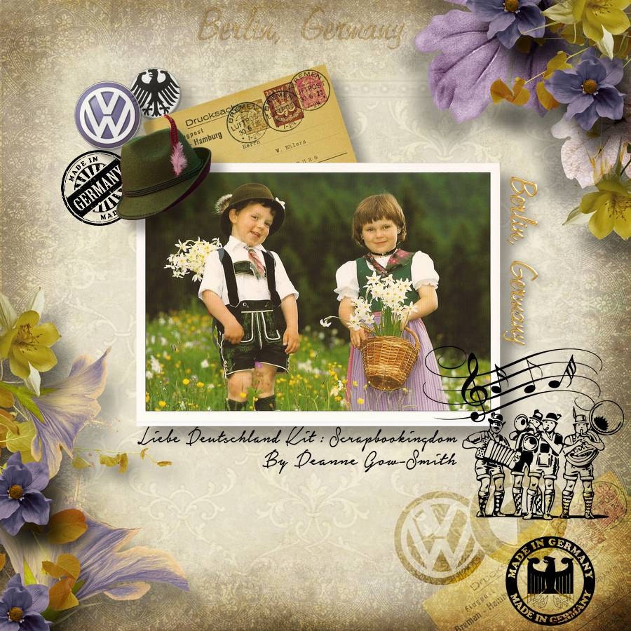 Germany Scrapbook Digital Scrapbooking kit German theme