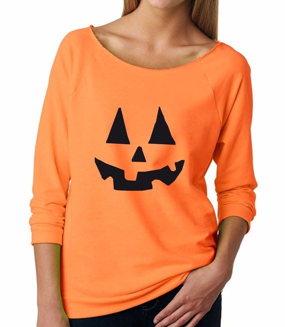 Pumpkin Sweatshirt. Jack-O-Lantern Shirt. Soft &amp; Comfy