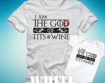 i am the god of tits and wine shirt