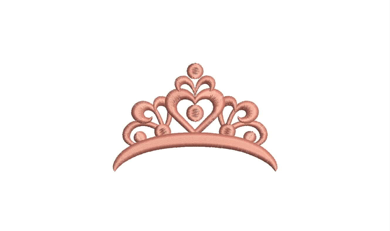 Princess Crown Embroidery Design Princess Crown Embroidery Design