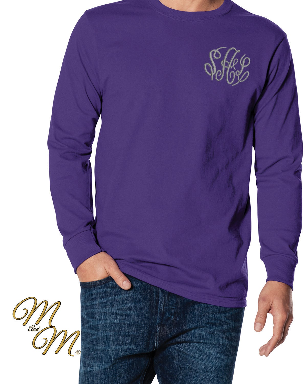 monogram long sleeve shirt