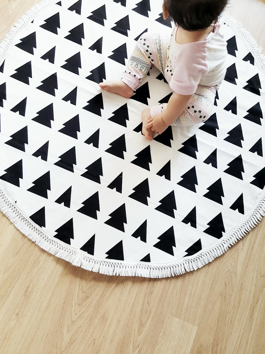 Play Mat Floor Rug Nursery Decor Padded play mat by AngelsGiggle