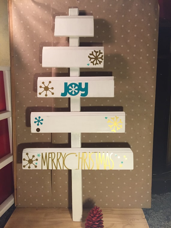 Items similar to SHIP NOW!! Wood Christmas tree decor / Ready to Ship Pictured Tree or request