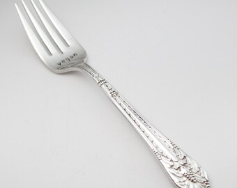 Vegan - Hand Stamped Silver plated Fork, Stamped Flatware, Vegan Gift Idea, Vegan Custom Fork, Healthy Living Vegan Gifts, Under 20