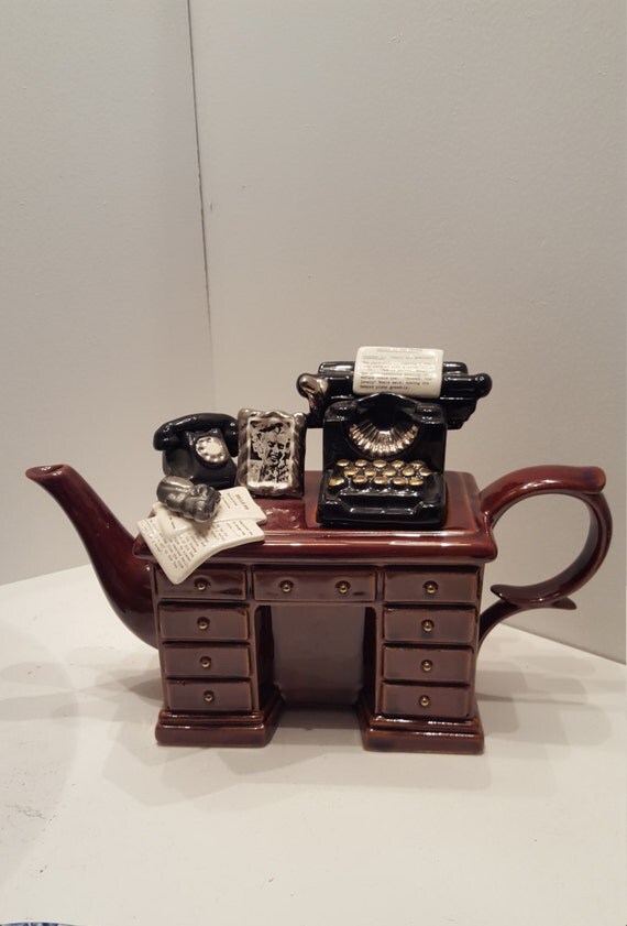 Cardew Novelty teapot Mystery Writer's Desk vintage