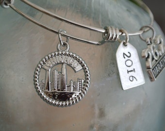 Chicago Marathon Bracelet // Marathon Finisher gift // 26.2 bracelet // chicago charm // chicago 2016