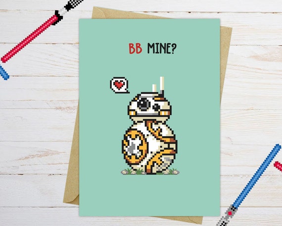 Star Wars BB8 Valentine's Day Card