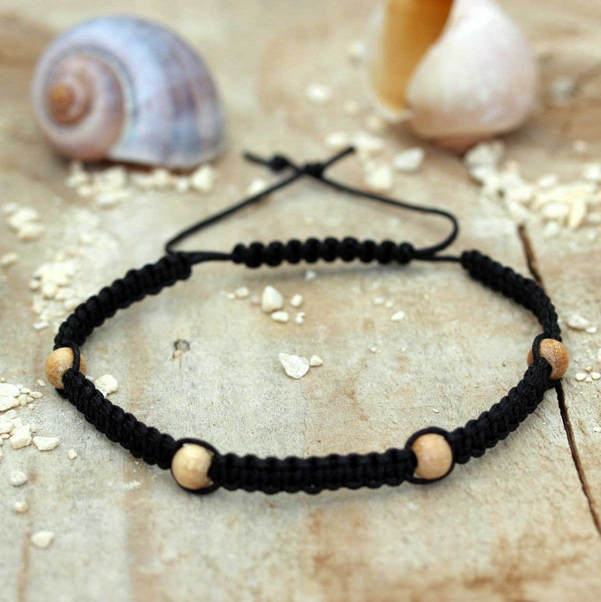 Macrame bracelet for men mens wooden bracelet Men jewelry