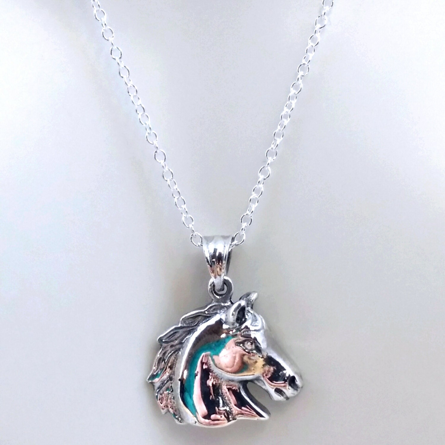 Horse necklace solid sterling silver horse by TheWrenandRabbit