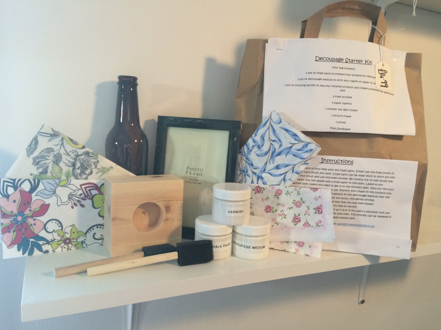 Decoupage starter kit learn to decoupage adult craft kit