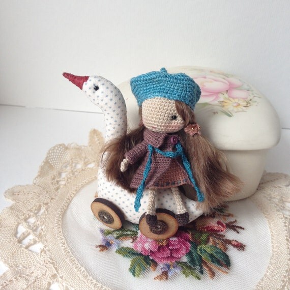 Amigurumi doll miniature doll sweet doll unique gift