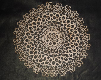 Genuine vintage doily - handmade - chiacchierino