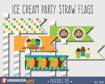 Printable straw tags | Etsy