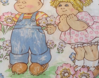 Vintage Cabbage Patch Sheet c 1983