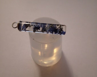 Cylinder/ tube clear silicone mould for resin jewellery H 35 x 8 mm