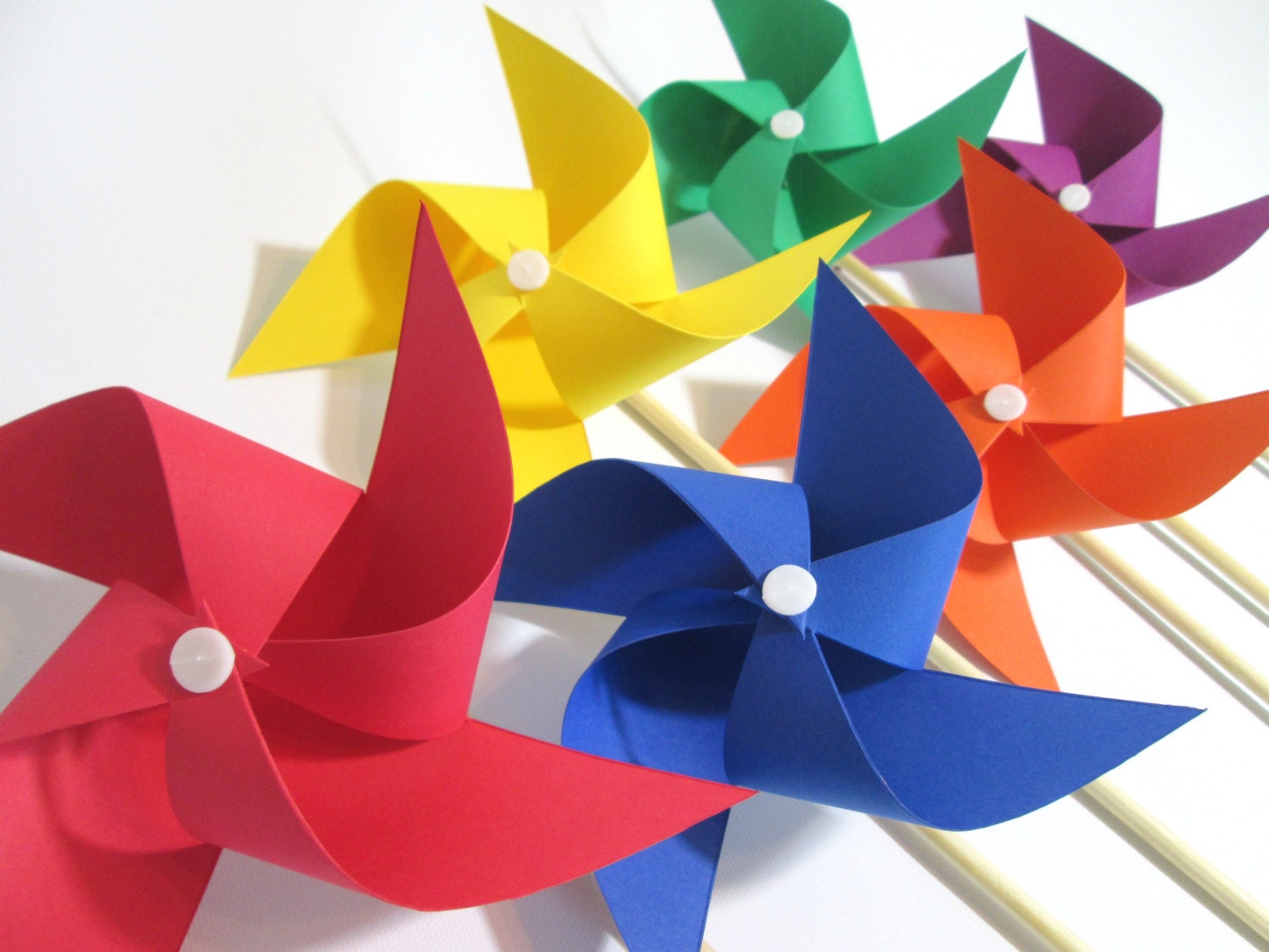 Paper Pinwheels DIY Kit Pinwheel Paper Party Favors Kit