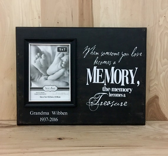 Personalized sign sympathy gift memorial frame memorial