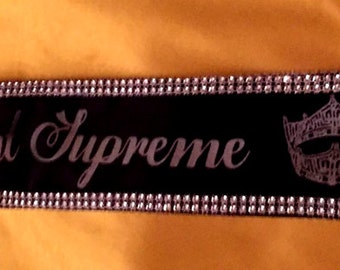 Custom Made Sash Any Title Any Clipart