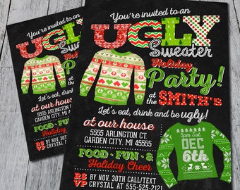 Ugly Sweater Party Invitation (Digital)