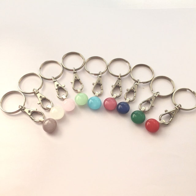 UK handmade fused glass jewellery keyrings by BeautifulGlassbyZoe