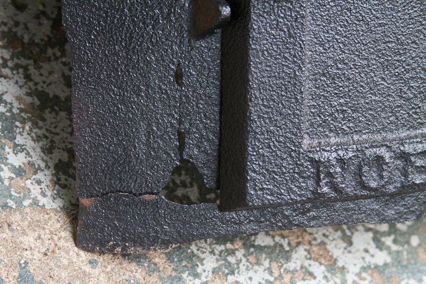 Antique Pot Belly Stove Door LARGE Potbelly Cast Iron Wood