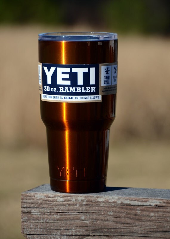 30 oz YETI Rambler Powder Coated Transparent Copper