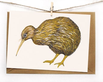 Postcard Greeting Card Kiwi Bird