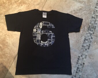 Star wars birthday shirt boy any number