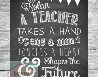 PRINTABLE DIGITAL FILE You are a Teacher I will never forget