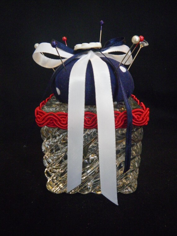 Items similar to Nautical Themed Square Pin Cushion on Etsy