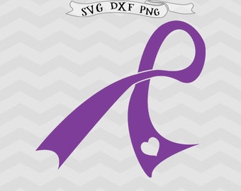 Awareness Ribbon SVG heart svg File Cutting Template breast cancer svg ribbon Clipart Cricut downloads Cameo Silhouette designs