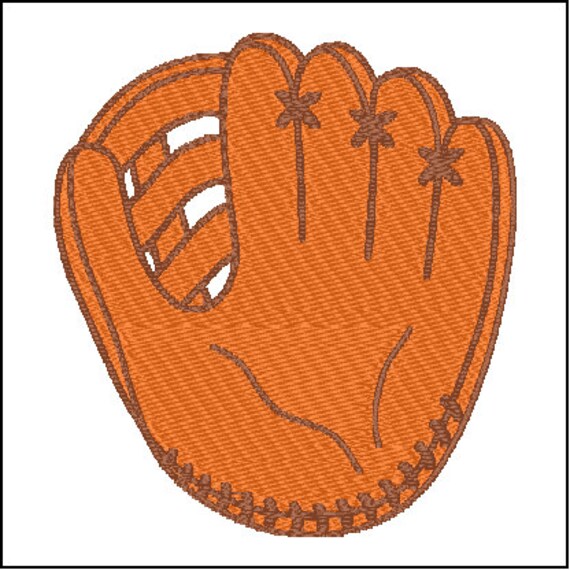 Baseball Glove Mitt Embroidery Design