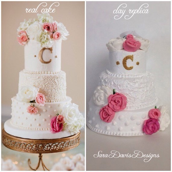  Wedding  Cake  Replica  Wedding  Cake  Ornament  by SaraDavisDesigns