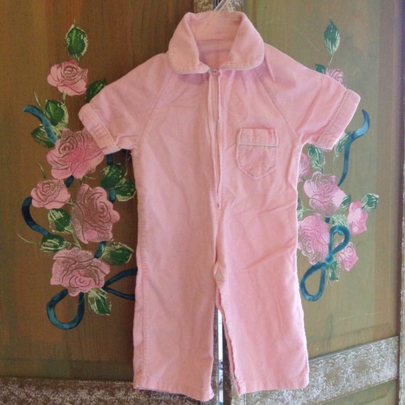 pink corduroy jumpsuit