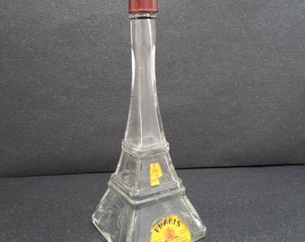 vintage Art Déco french Eiffel Tower bottle syrup