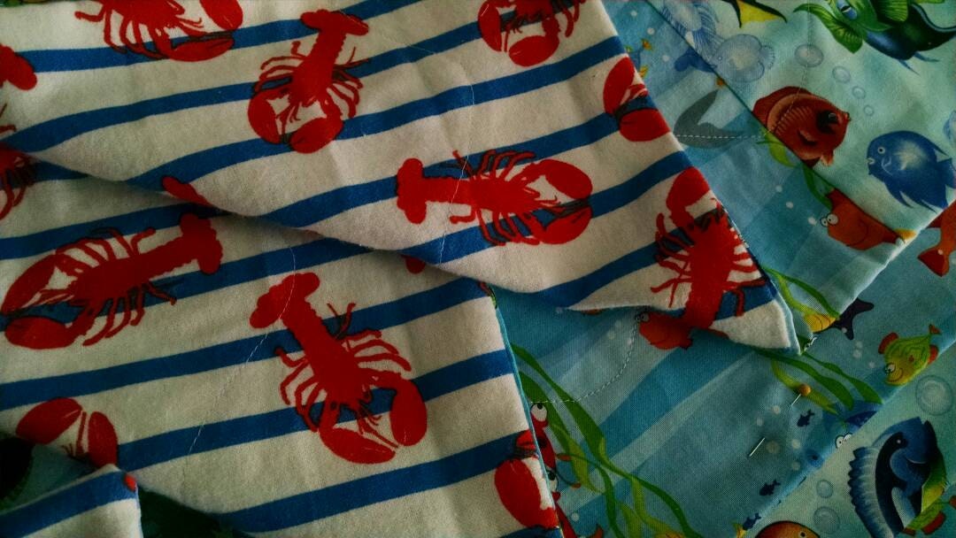 Handmade Colorful Double Sided Placemats Sea by CVDdesigns