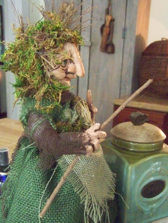  Kitchen  Witch  the green  witch 