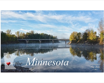 the Minnesota Bridge, Minnesota River Valley, Le Sueur, Minnesota