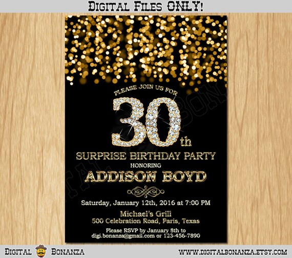 Classy 30Th Birthday Invitations 4